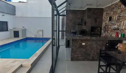 CASA MODERNA 3 QUARTOS PISCINA E ÁREA GOURMET  100 M  MAR ITANHAEM SP
