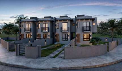 Excelente Sobrado de 2 Suítes e até 125,32m² de Terreno: Guarda do Cubatão - Palhoça/SC