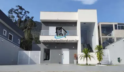 Sobrado em Condomínio para Venda em Caraguatatuba, Praia da Mococa, 3 dormitórios, 3 suítes, 5 banheiros, 8 vagas