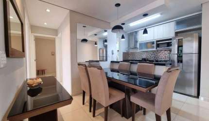 Elegante apartamento mobiliado, com 3 dormitórios para alugar, 77 m² no Ihas do Mediterrâneo em Itu