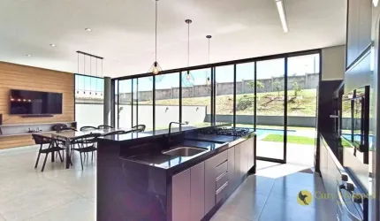 Magnífico sobrado com 4 suítes e piscina aquecida, à venda por R$2.700.000 ou aluguel por R$14.800/mês - Condominio Portal dos Bandeirantes - Salto/SP