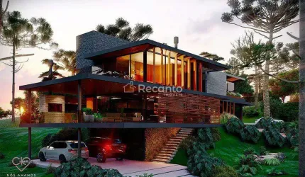 CASA DE 4 DORMITÓRIOS SUÍTES EM GRAMADO NO ASPEN, Aspen Mountain, Gramado - RS