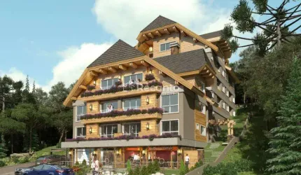 APARTAMENTO COM 2 DORMITÓRIOS NO CENTRO DE GRAMADO, Centro , Gramado - RS
