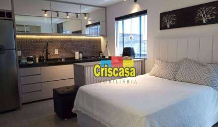 Flat com 1 dormitório à venda, 42 m² por R$ 270.000,00 - Vila Blanche - Cabo Frio/RJ
