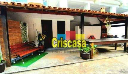 Casa com 1 dormitório à venda 1 QUADRA DA PRAIA DO FORTE, 65 m² por R$ 370.000 - Vila Nova - Cabo Frio/RJ