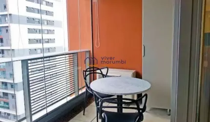 Apartamento mobiliado 43,3m2 a venda no Brooklin