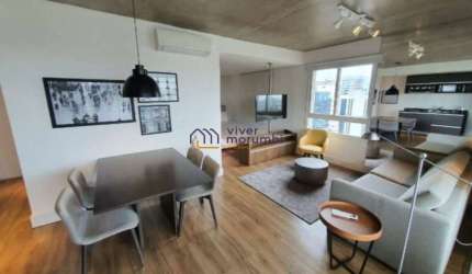 Apartamento mobiliado 63m2 pra locação no Brooklin
