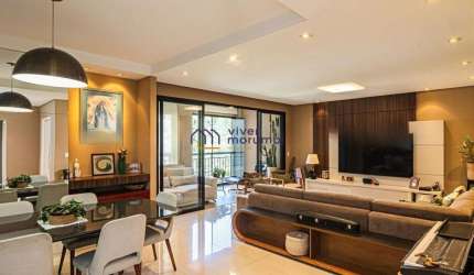 Apartamento alto padrão, 146 m², duas suítes e escritório.
