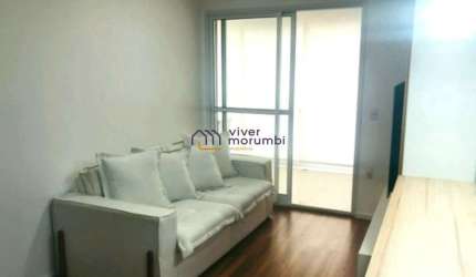APARTAMENTO EM ÓTIMA LOCALIZAÇÃO DO BROOKLIN!! 2 DORMS sendo 1 SUÍTE/ VARANDA GOURMET VISTA LIVRE.