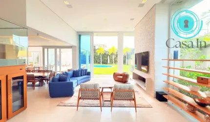 Casa mobiliada com 4 suites à venda, 520 m² por R$ 5.800.000 - Condomínio Campo de Toscana - Vinhedo/SP