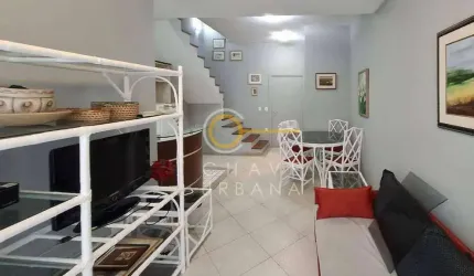Apartamento Duplex com 1 dormitório à venda, 69 m² por R$ 600.000,00 - Gonzaga - Santos/SP