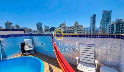 Cobertura com 3 dormitórios à venda, 263 m² por R$ 1.600.000,00 - Embaré - Santos/SP