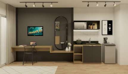 Apartamento com 1 quarto à venda na Rua Laplace, 186, Brooklin Paulista, São Paulo, 24 m2 por R$ 349.000
