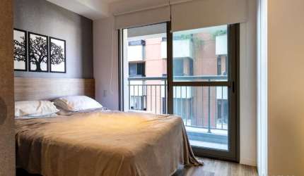 Apartamento com 1 quarto à venda na Alameda Jauaperi, 229, Moema, São Paulo, 21 m2 por R$ 405.000