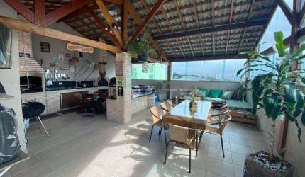 Cobertura com 3 dormitórios para alugar, 70 m² por R$ 4.216,18/mês - Vila Alzira - Santo André/SP