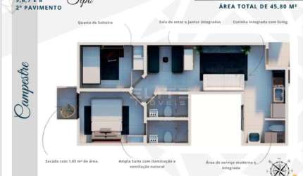 Apartamento à venda, 45 m² por R$ 365.000,00 - Campestre - Santo André/SP