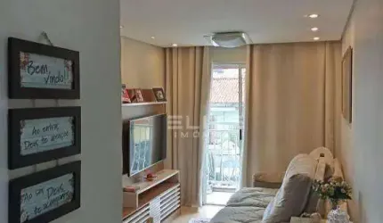 Apartamento com 3 dormitórios à venda, 58 m² por R$ 365.000,00 - Vila Homero Thon - Santo André/SP