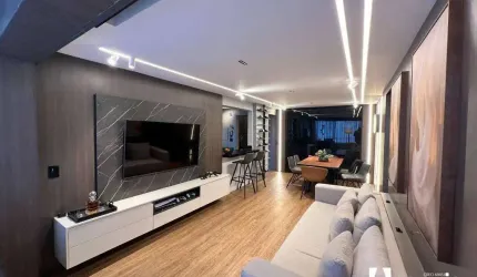 Apartamento mobiliado para locação com decoração contemporânea no Centro de Itajaí