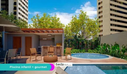 ibeda - MOOD Parque das Dunas  Apto Capim Macio. Sala, 2 quartos + home 70m2, 1v