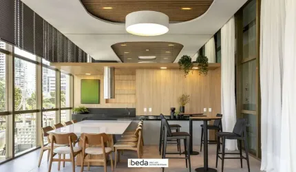 ibeda - Apartamento Les Amis Lagoa Nova, 2 quartos (1 suíte), sala, gourmet, 1vg