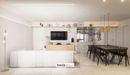 ibeda -  Rosalía Apartamento Lagoa Nova. Sala varanda gourmet, 3 suítes, wc, 2v