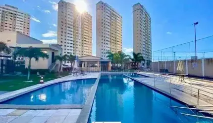 Apartamento Sunset Ponta Negra, 2 quartos sendo 1 suíte, nascente, 56m2, sombra