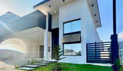 Casa Venda Condomínio Ecoville 2 - 121,53 m² Ter: 200m2, 3 suítes (2 semi-suite)