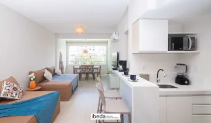 Apartamento venda 1 Dormitório 60m2  Mobiliado na Avenida Beira Mar com Vaga