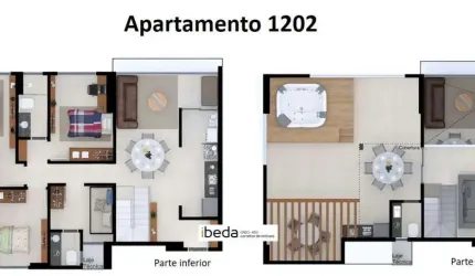ibeda - Anita Malfatti Cobertura em Lagoa Nova  3 quartos (2 suíte), gourmet