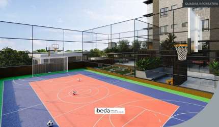 ibeda - Gemini Apartamento em Lagoa Nova. Sala, cozinha, 2 suítes + 1 semi. 93m2