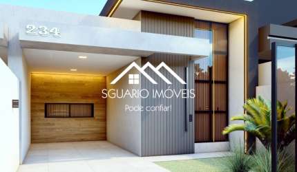 R$ 950 MIL - CASA NOVA 123 m², 3 QUARTOS (1 SUÍTE), SÃO PEDRO, SÃO JOSÉ DOS PINHAIS/PR.