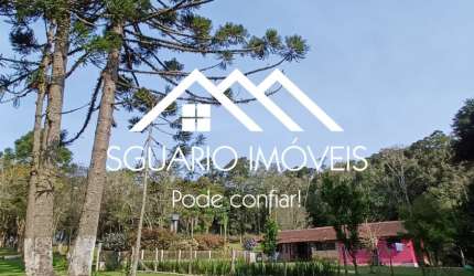 R$ 550 MIL - CHÁCARA 27.000 m² COM CASA RÚSTICA DE 3 QUARTOS, TABOÃO, AGUDOS DO SUL/PR.