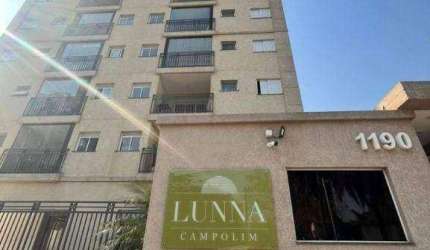 Condomínio Lunna Campolim - Apartamento com 1 dormitório à venda, 38 m² por R$ 330.000 - Parque Campolim - Sorocaba/SP