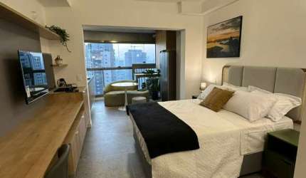 Apartamento com 1 quarto para alugar na Avenida Santo Amaro, 4800, Brooklin, São Paulo, 32 m2 por R$ 4.700