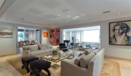Apartamento com 4 quartos à venda na Avenida Sabiá, 133, Moema, São Paulo, 367 m2 por R$ 12.500.000