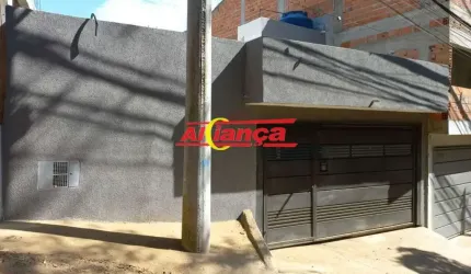 Casa térrea nova, 3 dormitorios e 2 vagas, a venda em Guarulhos