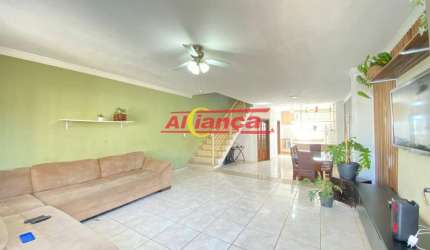 SOBRADO 268M², COM 4 QUARTOS, 4 BANHEIROS E 7 VAGAS - A VENDA - ARUJÁ/SP.