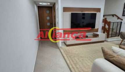SOBRADO EM CONDOMÍNIO FECHADO COM 3 DORMITÓRIOS A VENDA, 100 M²  - JARDIM COCAIA - GUARULHOS - SP