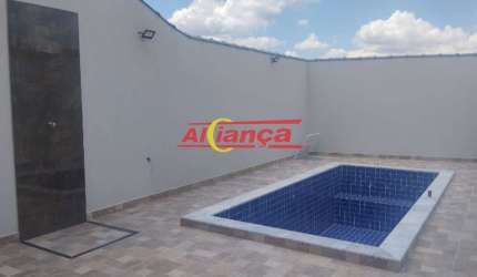 SOBRADO NOVO 3 QUARTOS COM SACADAS, 2 VAGAS GARAGEM, PISCINA, CHURRASQUEIRA, BONSUCESSO, GUARULHOS