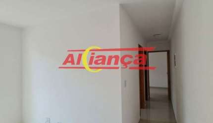 APARTAMENTO NOVO 53 M² , com porcelanato, 2 dormitórios, sala 2 ambientes com varanda e 1 vaga