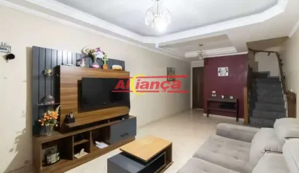 SOBRADO COM 3 DORMITÓRIOS (1 SUÍTE) E 2 VAGAS, 100 m² - VILA GALVÃO - GUARULHOS-SP