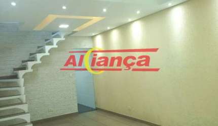 SOBRADO 3 QUARTOS (1 SUÍTE), 2 SALAS, 184m², PRÓXIMO TERMINAL SÃO JOAO, JD. BONDANÇA, GUARULHOS