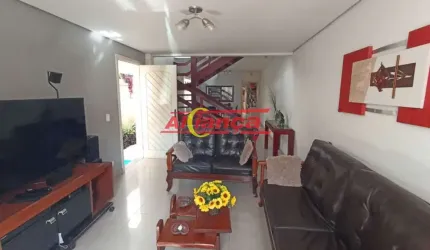 SOBRADO COM 3 QUARTOS E 1 SUÍTE  A VENDA, 125m² - JARDIM  SANTA CLARA - GUARULHOS