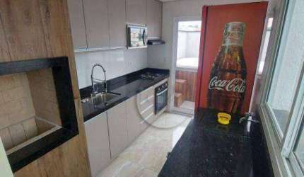 Cobertura com 3 dormitórios à venda, 120 m² por R$ 755.000 - Vila Scarpelli - Santo André/SP