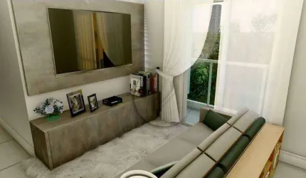Apartamento com 2 dormitórios à venda, 46 m² por R$ 350.000 - Vila Aquilino - Santo André/SP