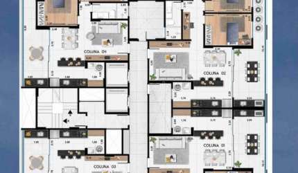 Apartamento de 2 quartos com suíte em um Excelente Condomínio Clube - Estrela Sul