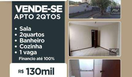 Apartamento com 2 dormitórios à venda, 48 m² por R$ 130.000,00 - Vivendas da Serra - Juiz de Fora/MG