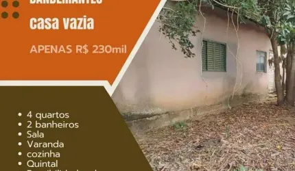Casa com 4 dormitórios à venda, 120 m² por R$ 230.000,00 - Bandeirantes - Juiz de Fora/MG