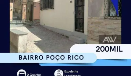 Casa com 2 dormitórios à venda, 77 m² por R$ 200.000,00 - Poço Rico - Juiz de Fora/MG