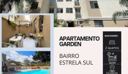 Apartamento Garden com 2 dormitórios à venda, 60 m² por R$ 220.000,00 - Estrela Sul - Juiz de Fora/MG
